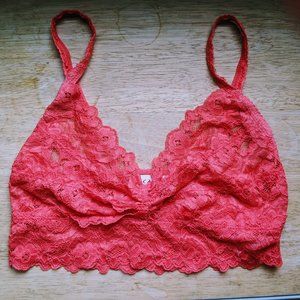 Red Lace Bralet NWOT